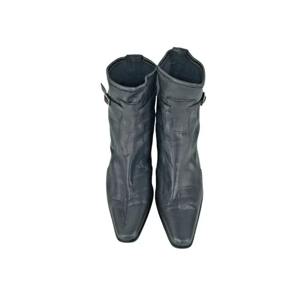 Prevata Womens Black Vero Cuoio Cone Heel Almond Toe Ankle Boot Size US‎ 5.5 - Picture 5 of 9
